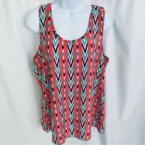 Charming Charlie Sleeveless Blouse Size Large - Picture 1 of 9